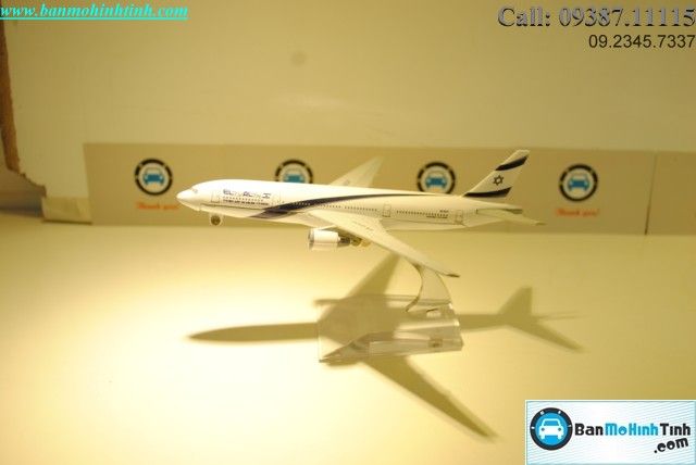 Mô Hình máy bay B777 Irael Airlines Everfly 16cm