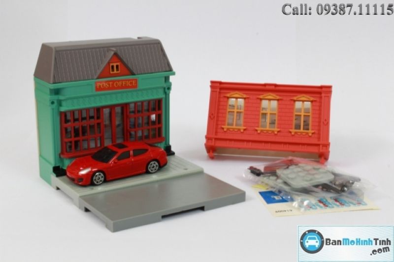 MÔ HÌNH DIORAMA POST OFFICE - PORSCHE PANAMERA 1:64 UNI (614009)