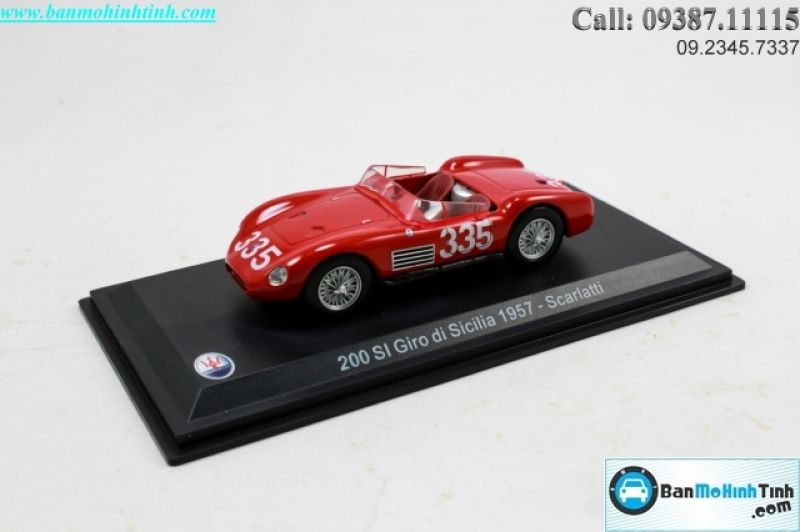 MÔ HÌNH MASERATI 200SI 1957 1:43 DEALER