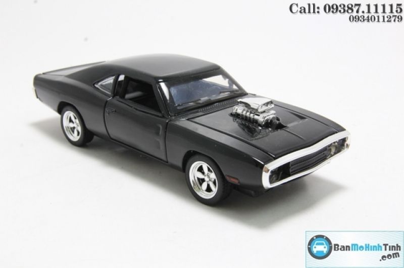 MÔ HÌNH DODGE CHALLENGER FAST AND FURIOUS BLACK 1:32 MINIAUTO