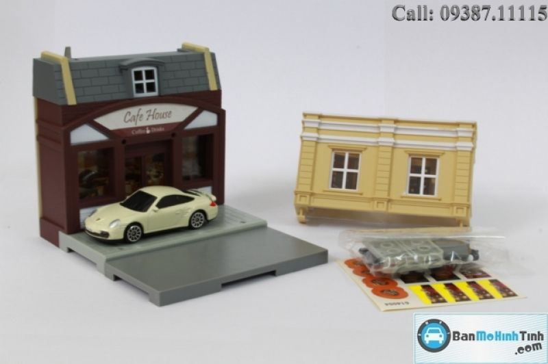 DIORAMA CAFE HOUSE - PORSCHE 911 TURBO 1:64 UNI (614004)