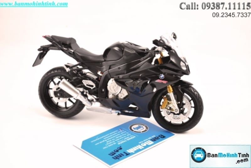  Mô hình xe mô tô  BMW S1000RR Black 1:12 Joycity 