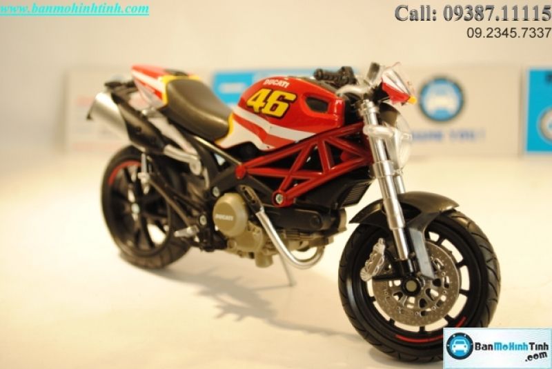 Mô hình xe mô tô Ducati Monster 796 46 1 12 Newray