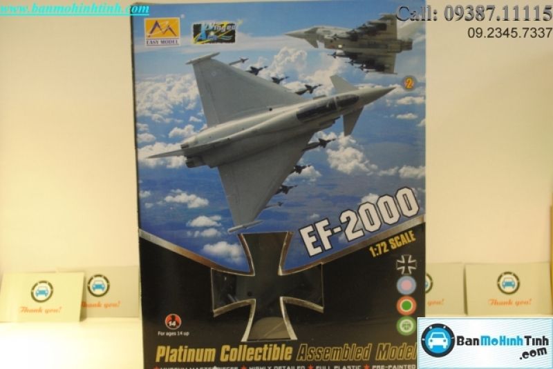 MÔ HÌNH MÁY BAY QUÂN SỰ EF - 2000 EASY MODEL MAISTO