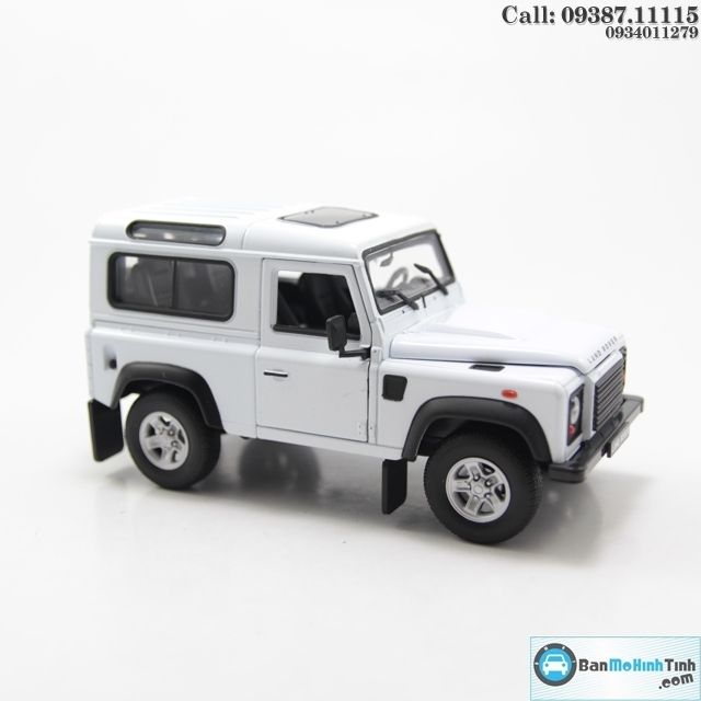 MÔ HÌNH LAND ROVER DEFENDER WHITE 1:24 WELLY