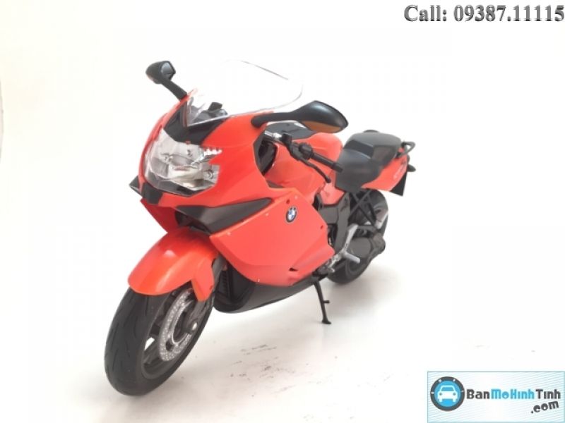  Mô hình xe mô tô  BMW K1300s Orange 1:10 Welly 