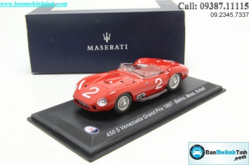  Mô hình xe Maserati 450 S Venezuela Grand Prix 1957 1:43 Dealer 