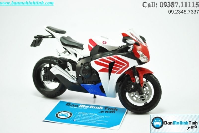 MÔ HÌNH HONDA CBR 1000RR WHITE WITH LOGO 1:12 JOYCITY