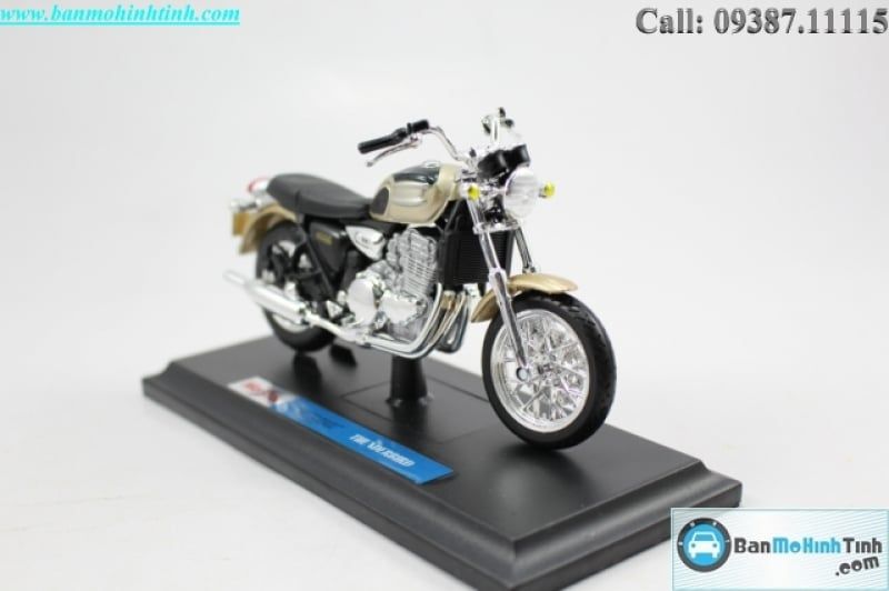  Mô hình xe mô tô  Triumph Thunderbird Silver 1:18 Maisto 