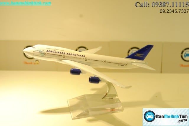 MÔ HÌNH MÁY BAY B747 AGENTINA EVERFLY 16CM