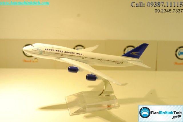 MÔ HÌNH MÁY BAY B747 AGENTINA EVERFLY 16CM