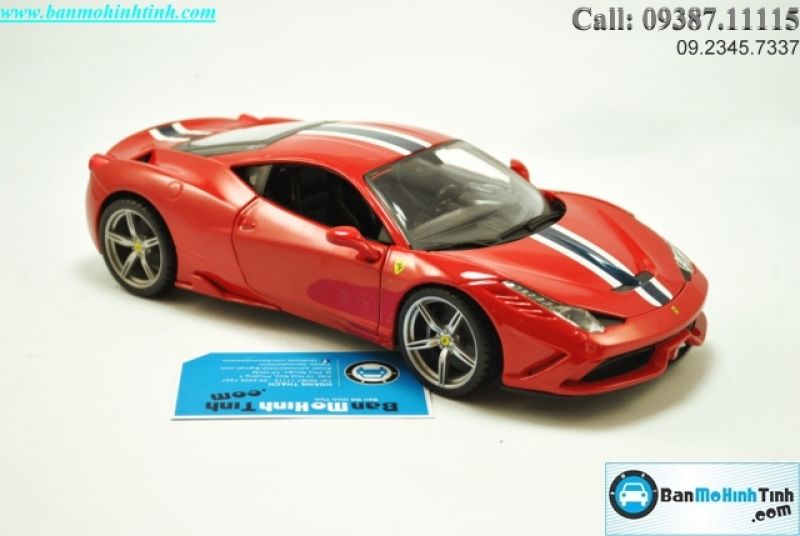 MÔ HÌNH FERRARI 458 SPECIAL RED 1:18 BBURAGO