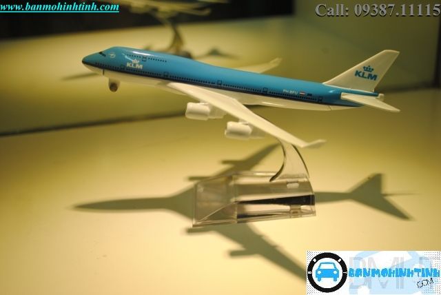 Mô Hình máy bay B747 KLM Airlines Everfly 16cm