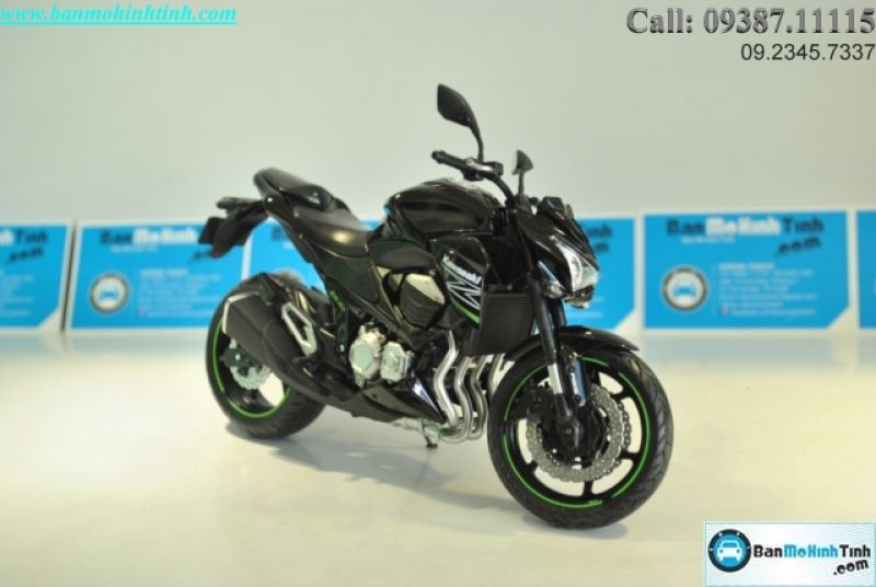  Mô hình xe mô tô  Kawasaki Z800 Black 1:12 Joycity 