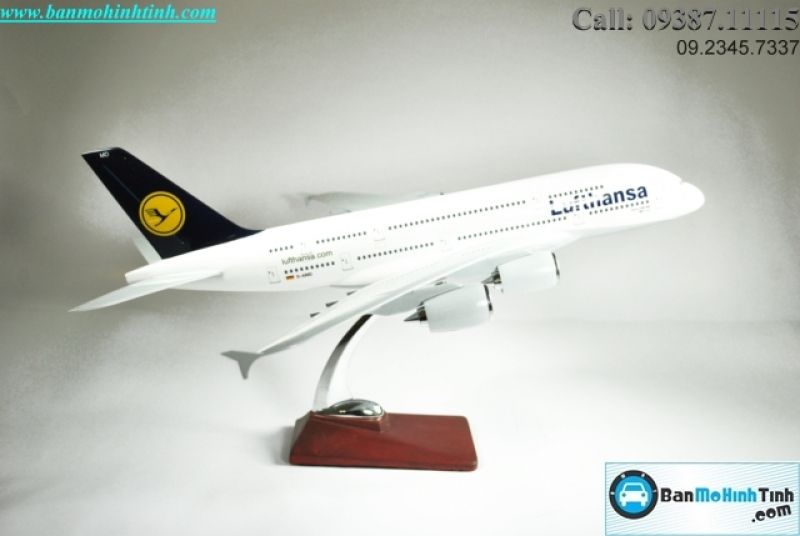 MÔ HÌNH MÁY BAY A380 LUFTHANSA 47CM