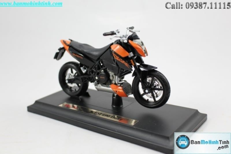 MÔ HÌNH KTM 690 DUKE ORANGE 1:18 MAISTO