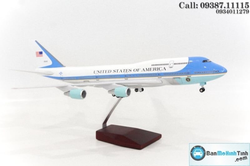 MÔ HÌNH MÁY BAY MÔ HÌNH MÁY BAY B747 AIR FORCE ONE 46CM - CÓ ĐÈN LED