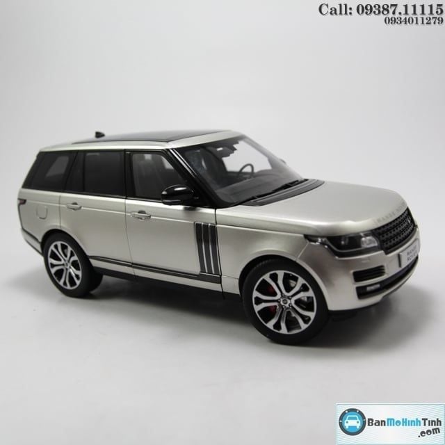 MÔ HÌNH LAND ROVER RANGE ROVER AUTOBIOGRAPHY SV GOLD 1:18 LCD