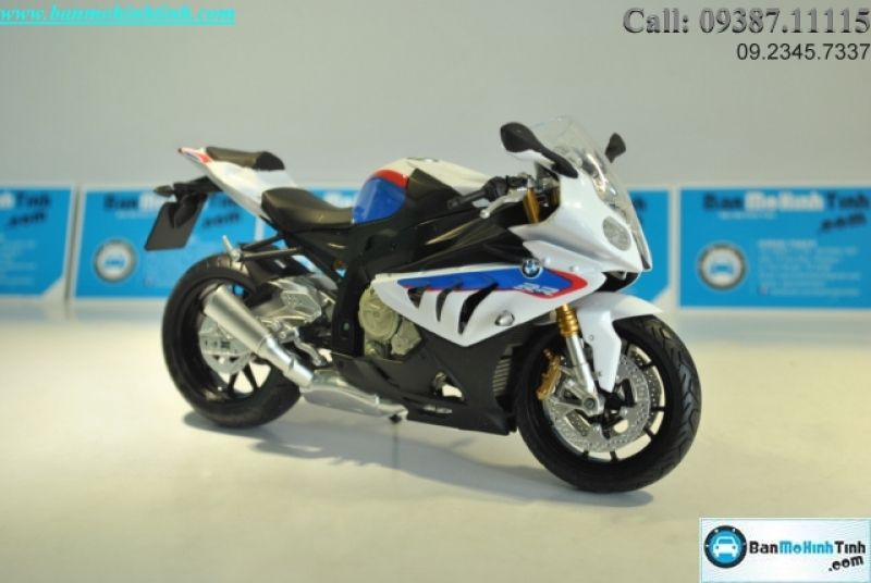  Mô hình xe mô tô  BMW S1000RR White 1:12 Joycity 