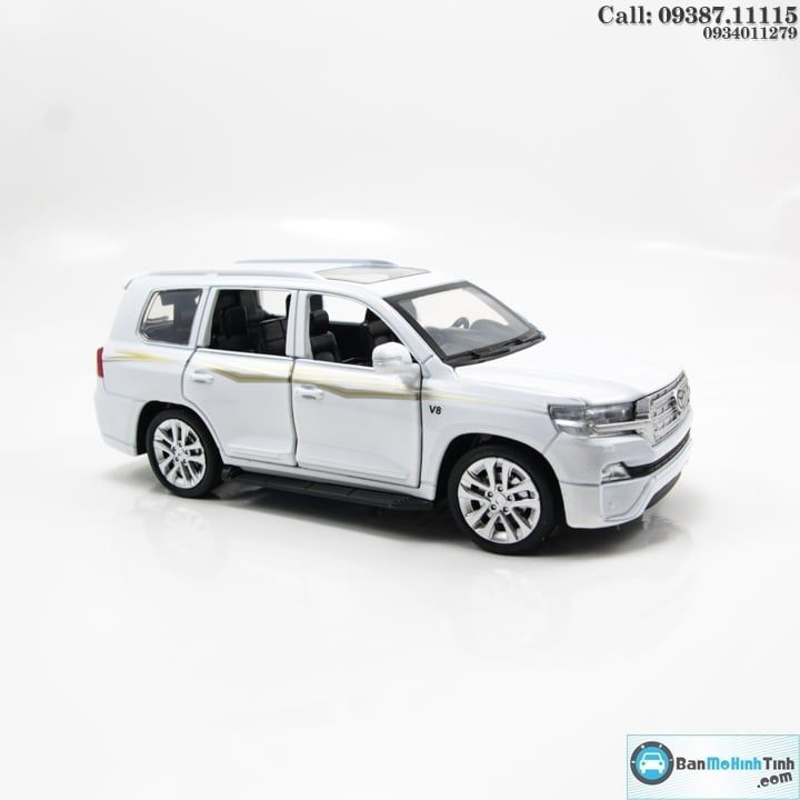 MÔ HÌNH TOYOTA LAND CRUISER 2019-V8 WHITE 1:32 MINIAUTO