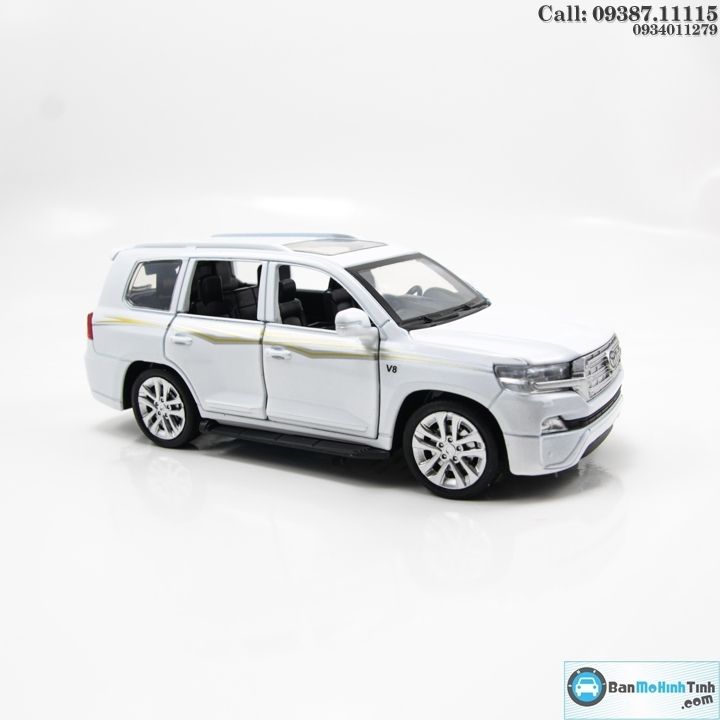 MÔ HÌNH TOYOTA LAND CRUISER 2019-V8 WHITE 1:32 MINIAUTO
