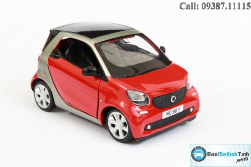 MÔ HÌNH SMART FORTWO RED 1:32 PROSWON