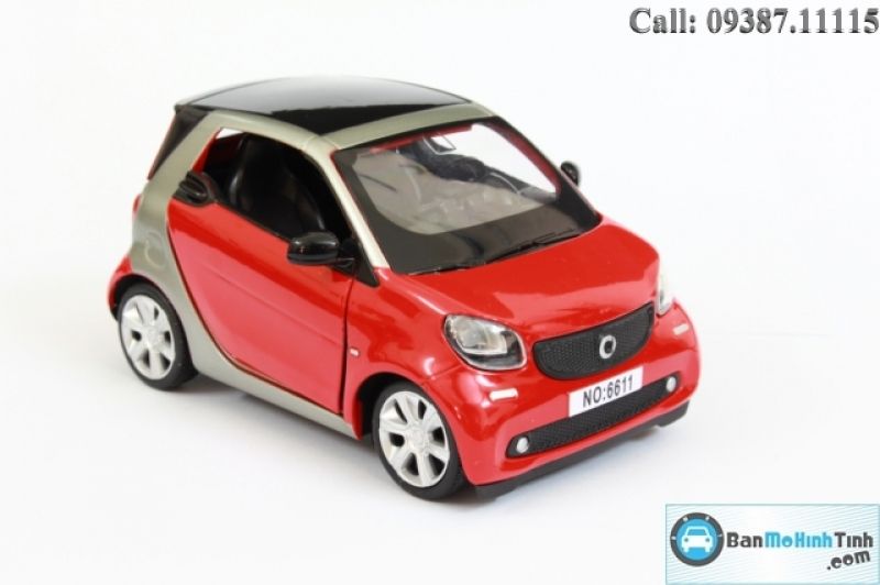 MÔ HÌNH SMART FORTWO RED 1:32 PROSWON