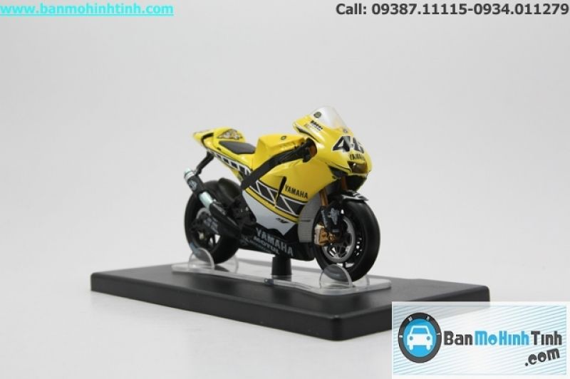  Mô hình xe mô tô Yamaha YZF M1 Laguna Seca 2005 1:18 Leo 