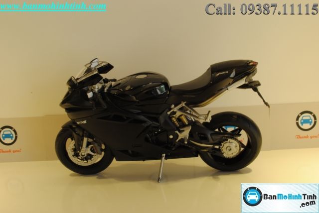  Mô hình xe mô tô  MV Agusta F4 Mattblack 1:10 Welly 