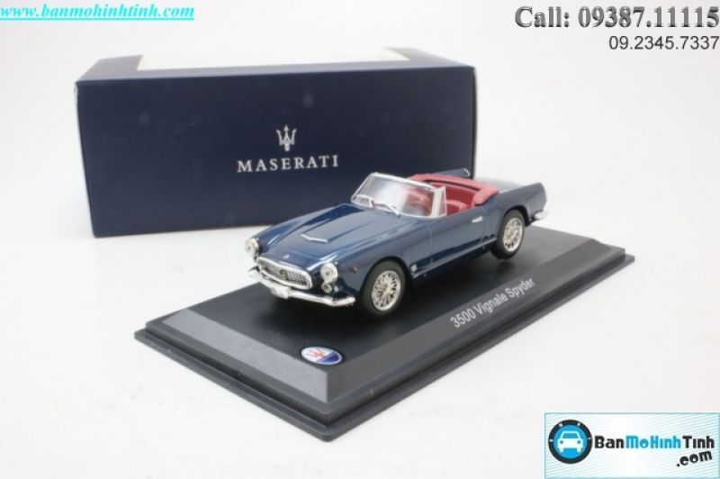 MÔ HÌNH MASERATI 3500 VIGNALE SPYDER BLUE 1:43 DEALER ( XANH ĐẬM)