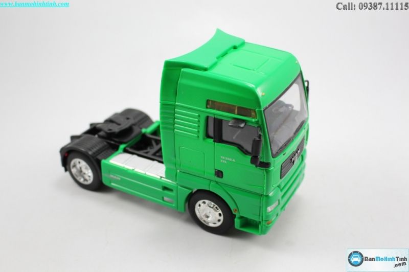  Mô hình đầu kéo Man TG5 10A Tractor Green 1:32 Welly 