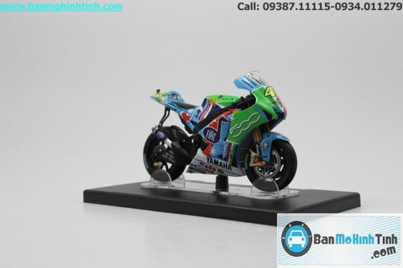  Mô hình xe mô tô  Yamaha YZF M1 World Assen 2007 1:18 Leo 