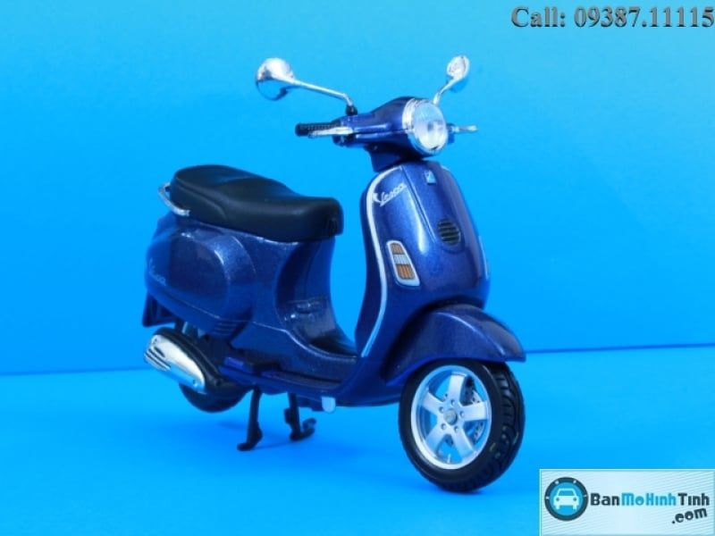  Mô hình xe Vespa LX 125 2005 Piaggio Blue 1:18 Maisto 