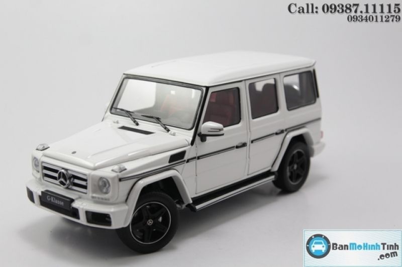 MÔ HÌNH MERCEDES G500 WHITE 1:18 ISCALE