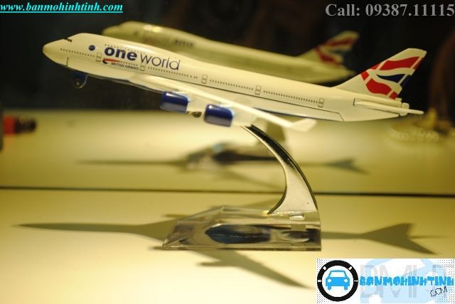 Mô Hình máy bay B747 British Airways Everfly 16cm