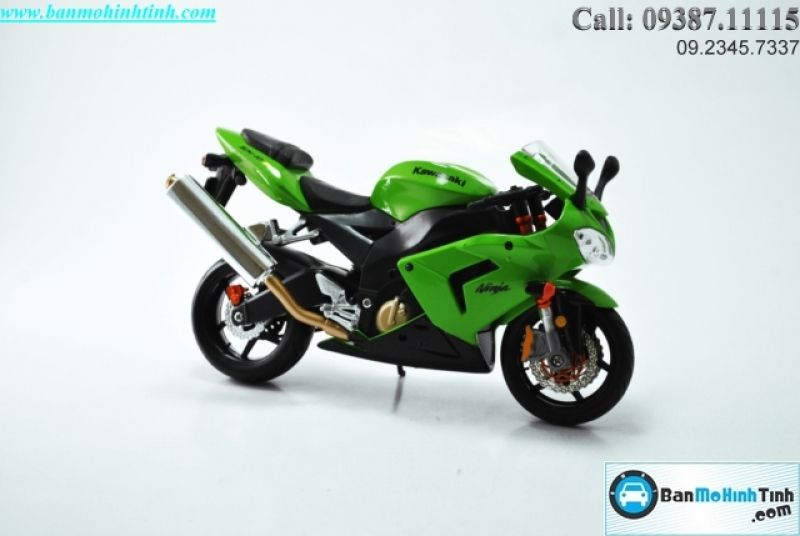 MÔ HÌNH KAWASAKI NINJA ZX-10R GREEN (2004) 1:12 MAISTO