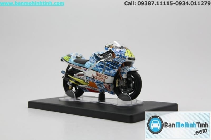  Mô hình xe mô tô  Honda NSR500 Mugello 2001 1:18 Leo 