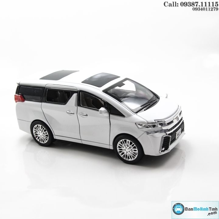 MÔ HÌNH TOYOTA ALPHARD WHITE 1:24 XLG
