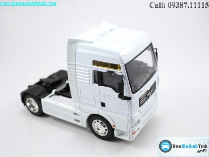Mô hình xe Đầu kéo man TG5 10A tractor white 1:32 Welly
