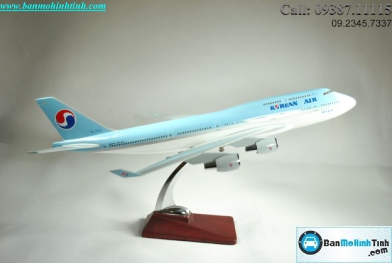 MÔ HÌNH MÁY BAY B747 KOREAN 47CM