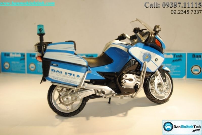  Mô hình xe mô tô  BMW R1200RT-P Police Car Italia 1:12 Newray 