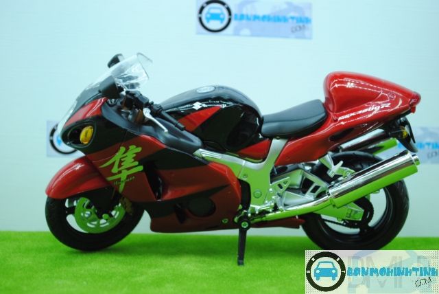  Mô hình xe mô tô  Suzuki GSX 1300r Hayabusa Red 1:12 Joycity 