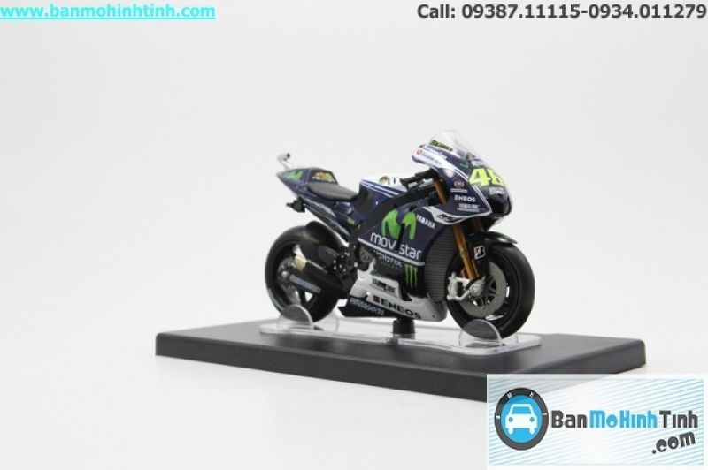  Mô hình xe mô tô Yamaha YZF M1 World Championship 2014 1:18 Leo 