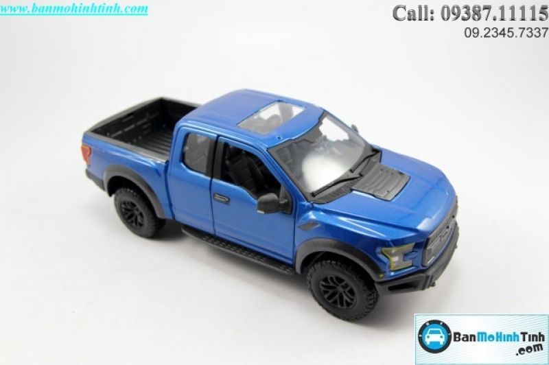  Mô hình xe Ford Raptor F-150 Special 2017 Blue 1:24 Maisto MH-31266B 