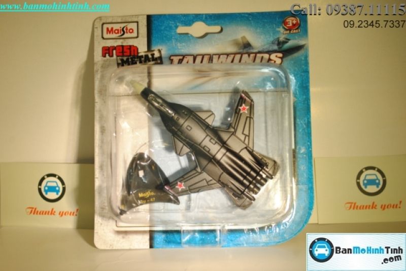 Mô hình máy bay quân sự SU47 Dull Black Maisto