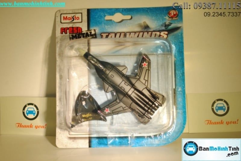 MÔ HÌNH MÁY BAY QUÂN SỰ SU47 DULL BLACK MAISTO