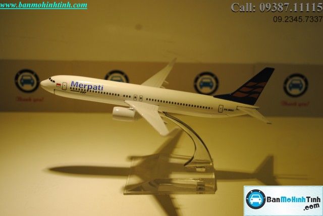 MÔ HÌNH MÁY BAY B737 MERPATI AIRLINES EVERFLY 16CM