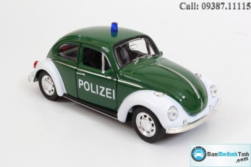  Mô hình xe Volkswagen Beetle Police Green 1:36 Welly 