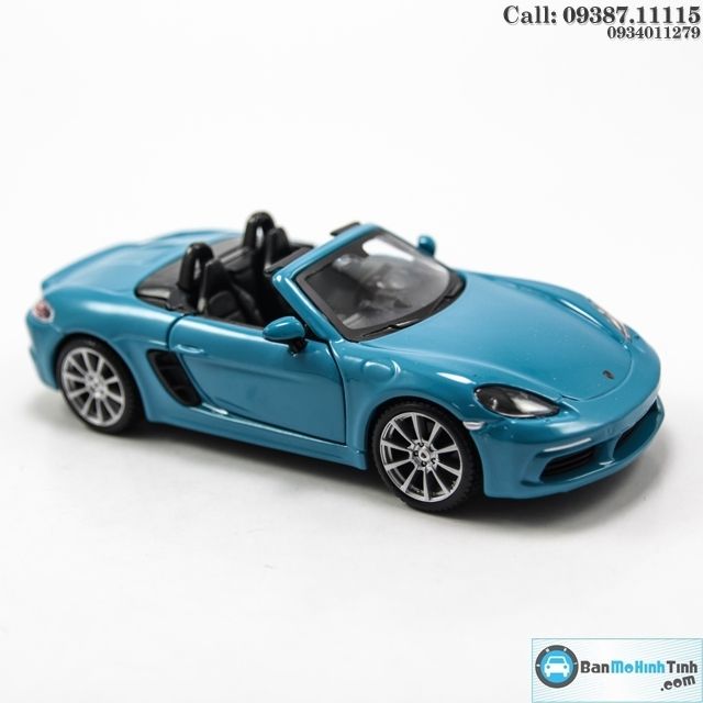 MÔ HÌNH PORSCHE 718 BOXSTER BLUE 1:24 BBURAGO
