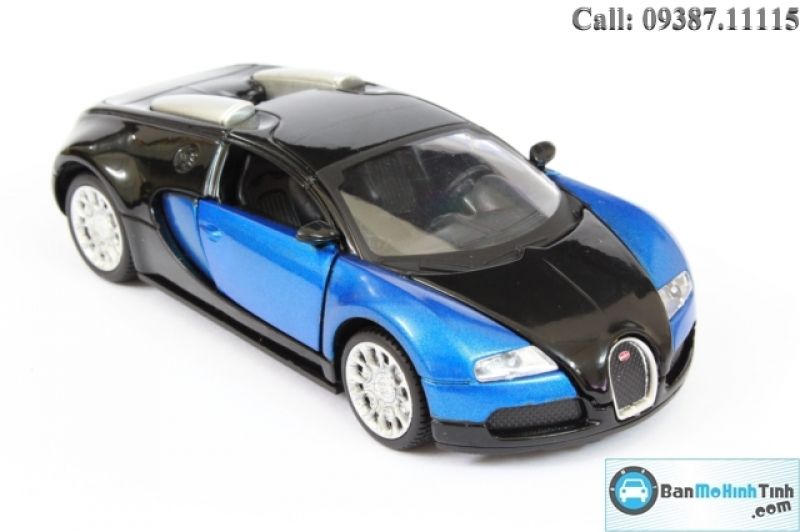 Mô hình xe Bugatti Veyron 2015 Blue 1:32 Doublehorses